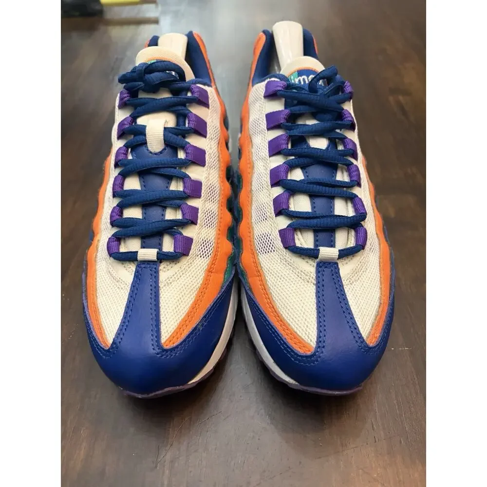 NIKE AIR MAX '95 Gym Blue/White-Neptune Green Boys 6.5 Youth